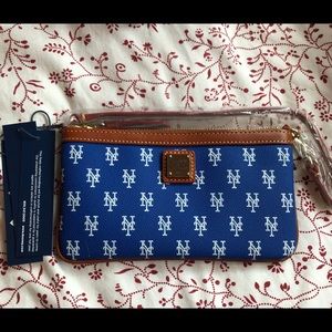 Brand new Dooney and Bourke NY Mets wristlet